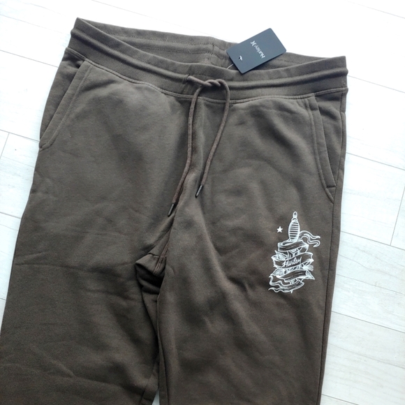 HURLEY NEW mens Slim Fit Tapered Fleece Sweatpants - Picture 4 of 9